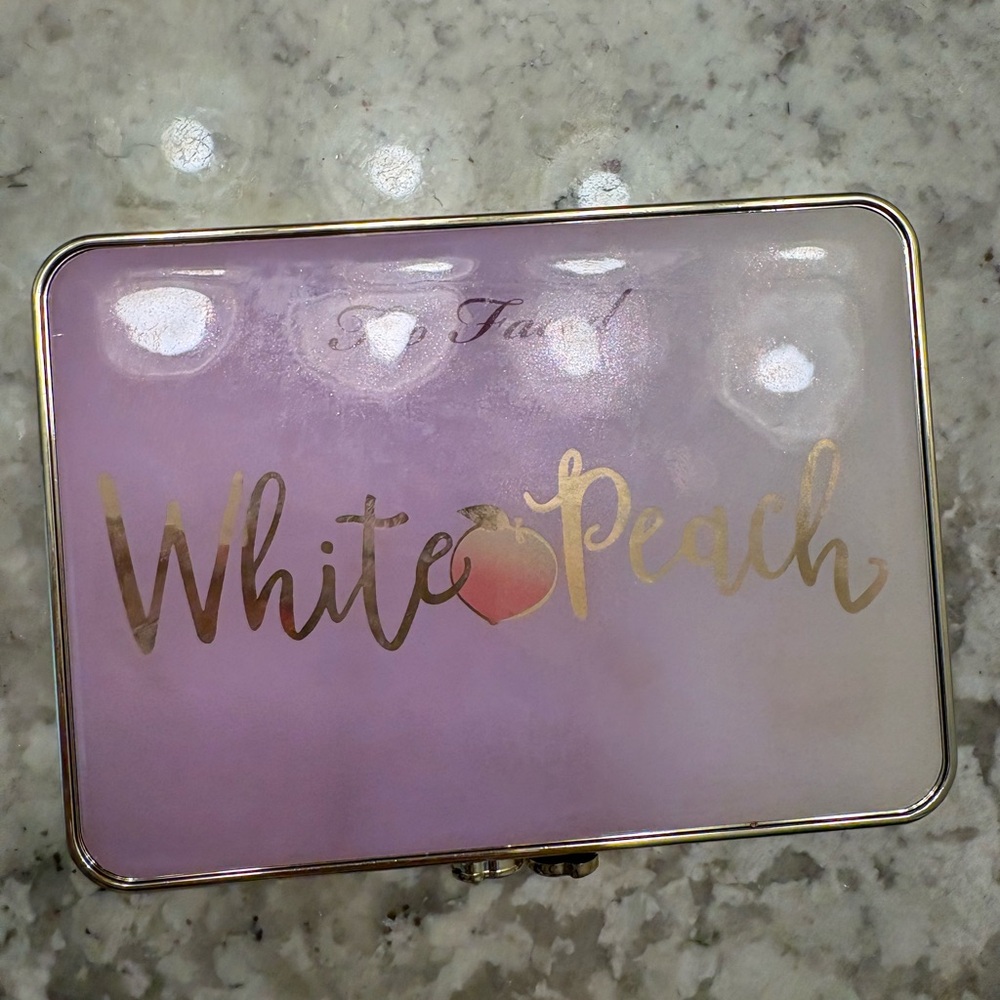 Too Faced White Peach Palette with Purple and Gold
